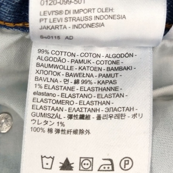 Levi’s White Oak Cone Denim Raw Hem Button Fly Jeans - Picture 8 of 8